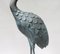 Bronze & Green Patinated Crane Sculptures, 1970s, Set of 2 16