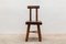 Brutalist Solid Wood Chairs, 1950s, Set of 6, Image 2