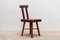 Brutalist Solid Wood Chairs, 1950s, Set of 6 3