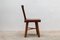 Brutalist Solid Wood Chairs, 1950s, Set of 6 4