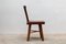 Brutalist Solid Wood Chairs, 1950s, Set of 6, Image 4