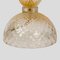 Tischlampen aus geblasenem Murano Glas in Klar und Gold, 2er Set 3