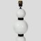 Hand Blown White and Black Glass Table Lamps, Set of 2 3