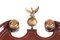 Orologio a pendolo antico Giorgio III in mogano intarsiato, Immagine 7