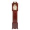 Reloj de caja alta George III antiguo de caoba con incrustaciones, Imagen 1