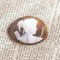 Antique 18K Gold Brooch Depicting Diana the Huntress on a Cameo, 1900s 1