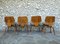 Ash DCW Chairs by Charles & Ray Eames for Evans / Herman Miller, 1940s, Set of 4 5