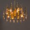 Large Mid-Century Italian Chandelier in Brass and Crystals by Gaetano Sciolari, 1960s or 1970s 6