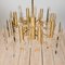 Large Mid-Century Italian Chandelier in Brass and Crystals by Gaetano Sciolari, 1960s or 1970s 7