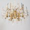 Large Mid-Century Italian Chandelier in Brass and Crystals by Gaetano Sciolari, 1960s or 1970s 5