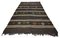 Mid-Century Turkish Minimalist Striped Kilim Rug with Folk Art Motifs, 1960s, Image 2