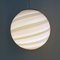 Italian Murano Glass Sphere Pendant Lamp with Pink Concentric Motif, 1980s 5