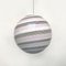 Italian Murano Glass Sphere Pendant Lamp with Pink Concentric Motif, 1980s, Image 2