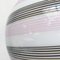 Italian Murano Glass Sphere Pendant Lamp with Pink Concentric Motif, 1980s 6