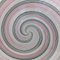 Italian Murano Glass Sphere Pendant Lamp with Pink Concentric Motif, 1980s 7