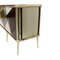 Italian Mid-Century Modern Solid Wood and Colored Glass Sideboard, Image 6