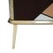 Italienisches Mid-Century Modern Sideboard aus Massivholz & Farbglas 7