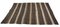 Vintage Turkish Minimalist Striped & Undyed Kilim Rug 3