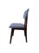 Restaurierte Stühle aus Blauer Wolle & Holz, 1960er, 4er Set 6