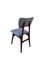 Restaurierte Stühle aus Blauer Wolle & Holz, 1960er, 4er Set 5