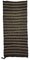 Long and Narrow Turkish Minimalist Striped Black and White Kilim Rug, 1960s 1