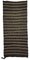Long and Narrow Turkish Minimalist Striped Black and White Kilim Rug, 1960s, Image 1