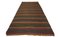 Vintage Turkish Minimalist Brown Kilim Rug with Multicolored Stripes, 1970s, Image 6