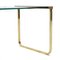 Nesting Tables in Brass and Glass, 1970s, Set of 3 10