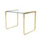Nesting Tables in Brass and Glass, 1970s, Set of 3 7