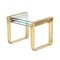 Nesting Tables in Brass and Glass, 1970s, Set of 3 9