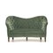 2-Seater Sofa in Green Velvet, 1940s 8