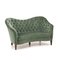 2-Sitzer Sofa in grünem Samt, 1940er 2