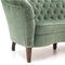 2-Sitzer Sofa in grünem Samt, 1940er 12