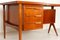 Dänischer Moderner Freistehender Teak Schreibtisch, 1960er 13