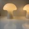 White Murano Glass Mushroom Table Lamps, Italy, 1970s, Set of 2 5