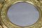 Antique Round Bronze and Brass Mirror in Sunburst Shape 9