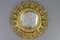 Antique Round Bronze and Brass Mirror in Sunburst Shape, Image 1