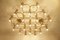 Large Brass Wall or Ceiling Lamp with 21 Lights from Leola, 1970s, Image 8