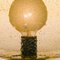 Lámpara de mesa Mid-Century moderna de vidrio ámbar de Doria Leuchten, Germany, años 70, Imagen 5