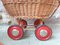 Small Bohemian Wicker Trolley 9