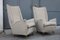 Armchairs in Gilded Aluminum & Velvet from ISA, 1950s, Set of 2 2