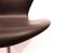 Silla de oficina modelo Seven 3117 de cuero negro de Arne Jacobsen & Fritz Hansen, Imagen 5