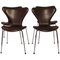 Model 3107 Series 7 Chairs by Arne Jacobsen and Fritz Hansen, 1967, Set of 4 1