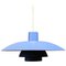 Lampada a sospensione PH4 blu di Poul Henningsen per Louis Poulsen, Immagine 1