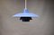 Lampe à Suspension PH4 Bleue par Poul Henningsen pour Louis Poulsen 2