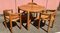 Mesa y tres sillas de Rainer Daumiller, Denmark, años 60. Juego de 4, Imagen 1