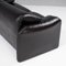 Maralunga Black Leather Sofa by Vico Magistretti for Cassina, Image 14