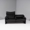 Maralunga Black Leather Sofa by Vico Magistretti for Cassina, Image 6