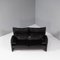 Maralunga Black Leather Sofa by Vico Magistretti for Cassina 3
