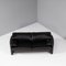 Maralunga Black Leather Sofa by Vico Magistretti for Cassina 2